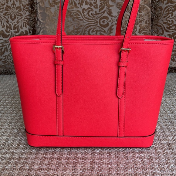 Michael Kors Jet Set Travel Sm Leather Top Zip Shl - Picture 5 of 16